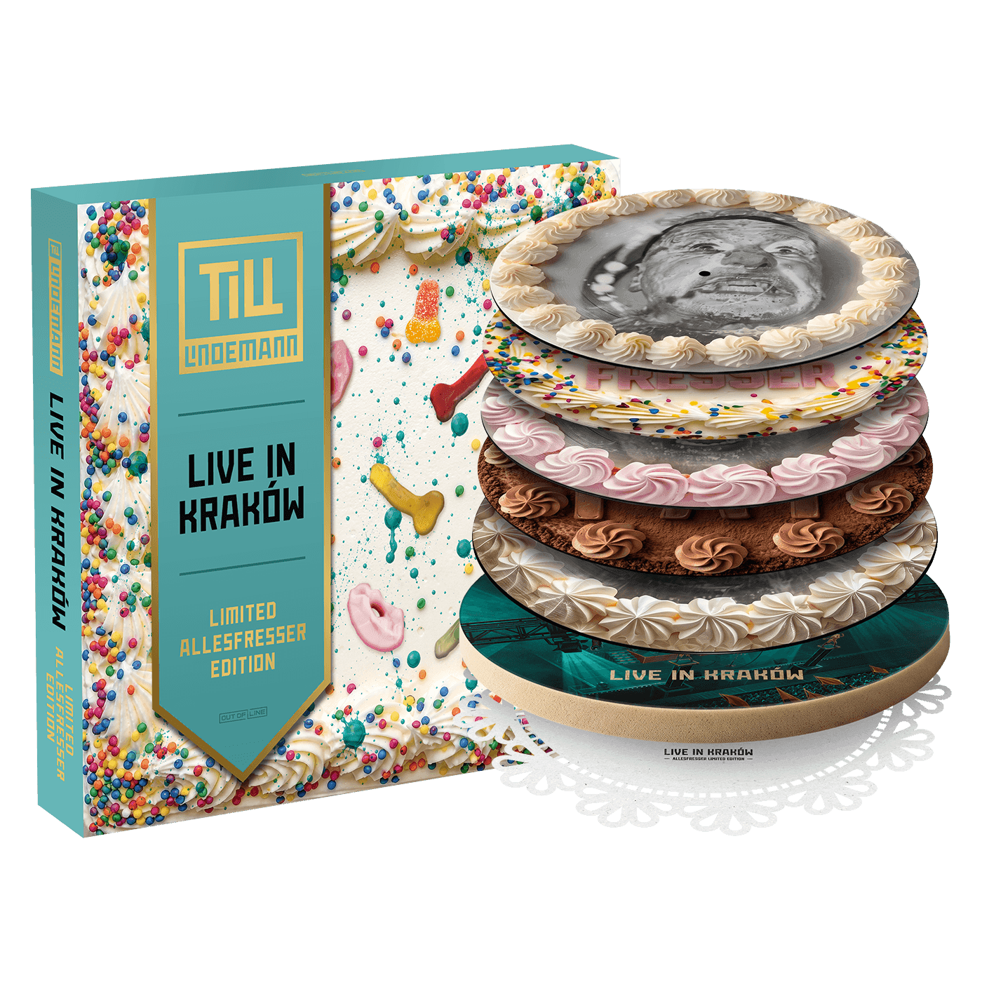 Live In Krakow (Ltd. Allesfresser-Vinyltorte) - 3LP — Allesfresser-Vinyltorte
