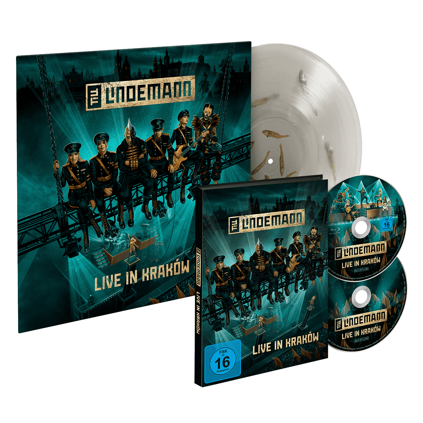 Live In Krakow (Ltd. FISH ON Edition) - CD + Blu-Ray Digipak, Filled Fish Vinyl 1LP — Vinyl, FISH ON Edition